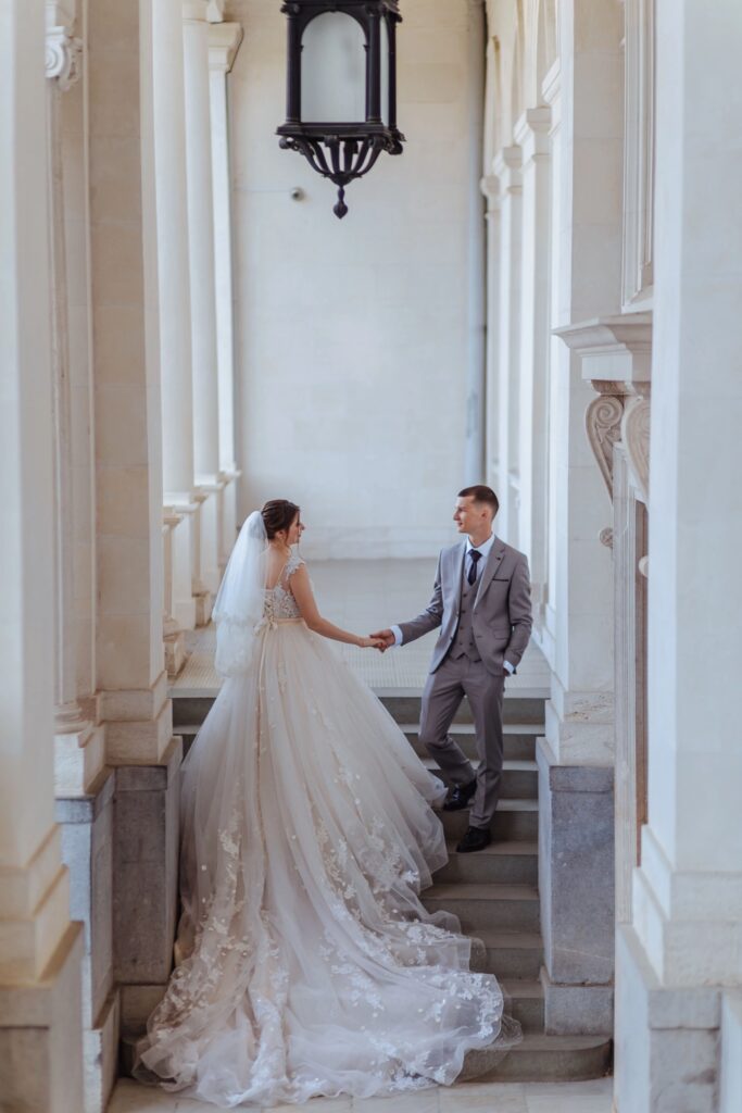 Brautpaar in Location, Mia Herz Hochzeiten, Luzern